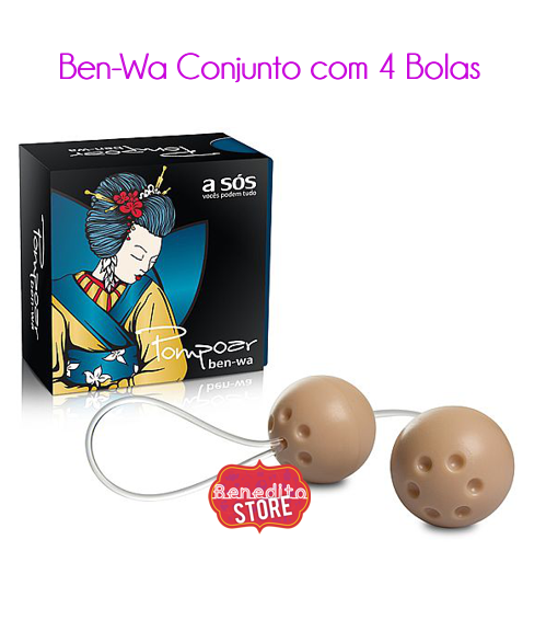 Ben-Wa - conjunto com 04 bolas-exercícios vaginais