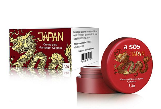 Creme Japan Térmico e Excitante para uso Unissex