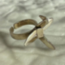 Bague "Grue Origami"
