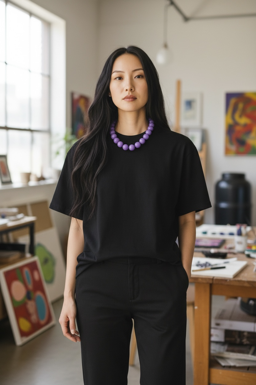 Miniature : Collier Bubble chic violet