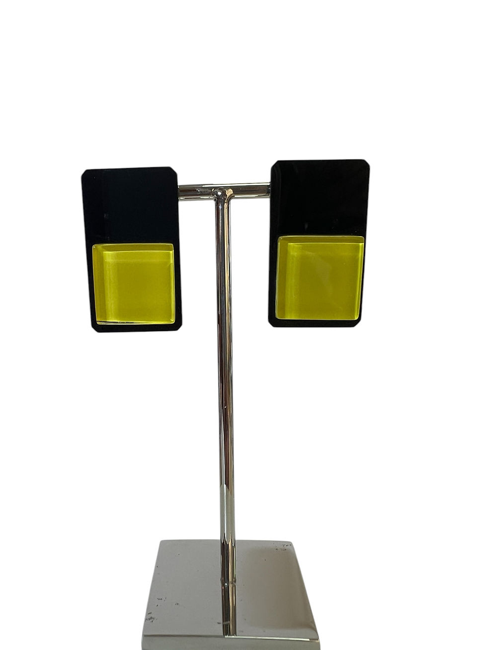 Miniature : Boucles d'oreilles "Vibration" jaune