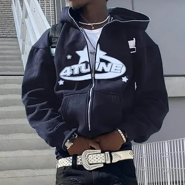 Thumbnail: Zip Up Hoodies Cardigan Hooded Warmth