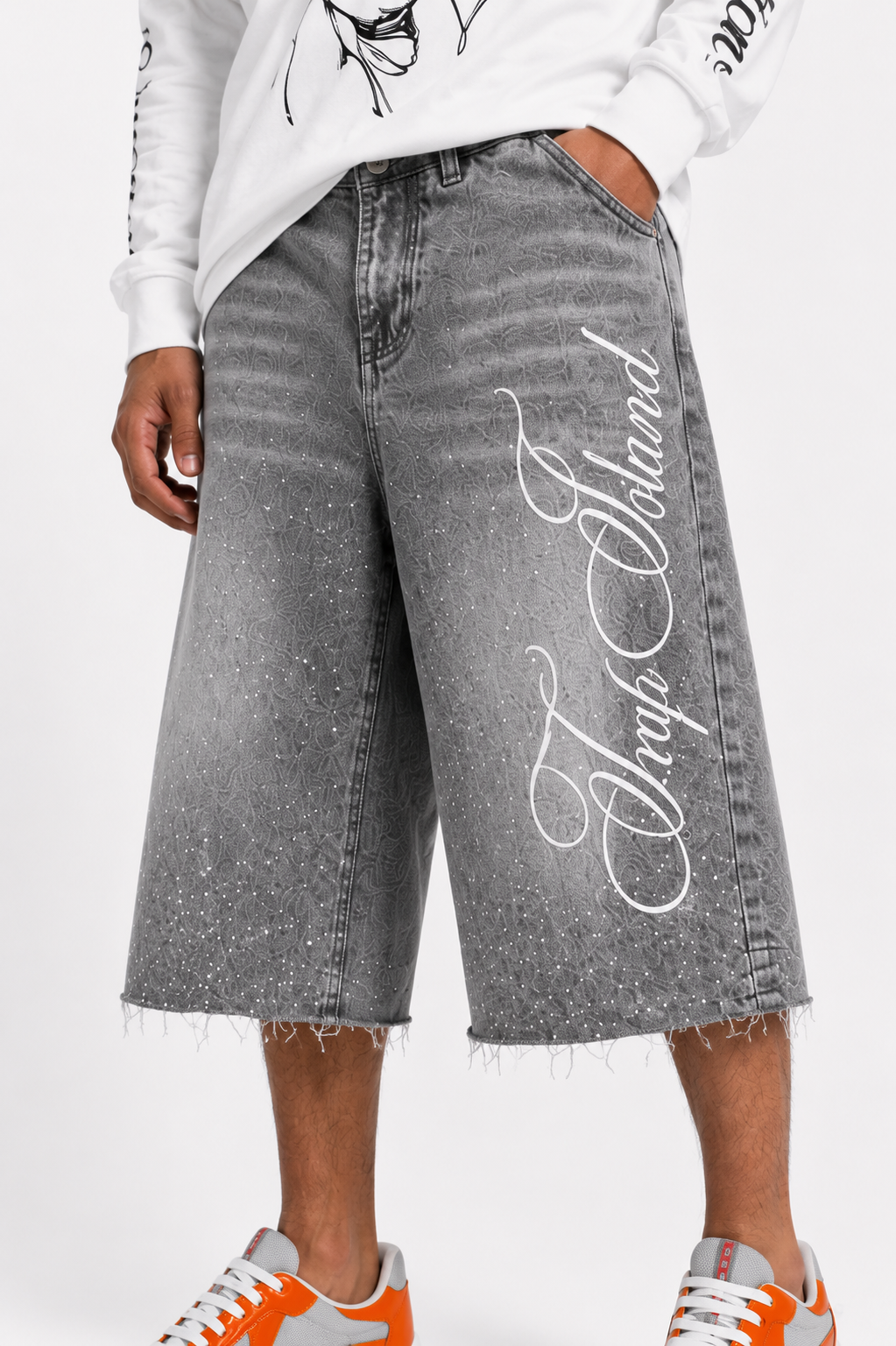 Trap Island Rhinestone Shorts
