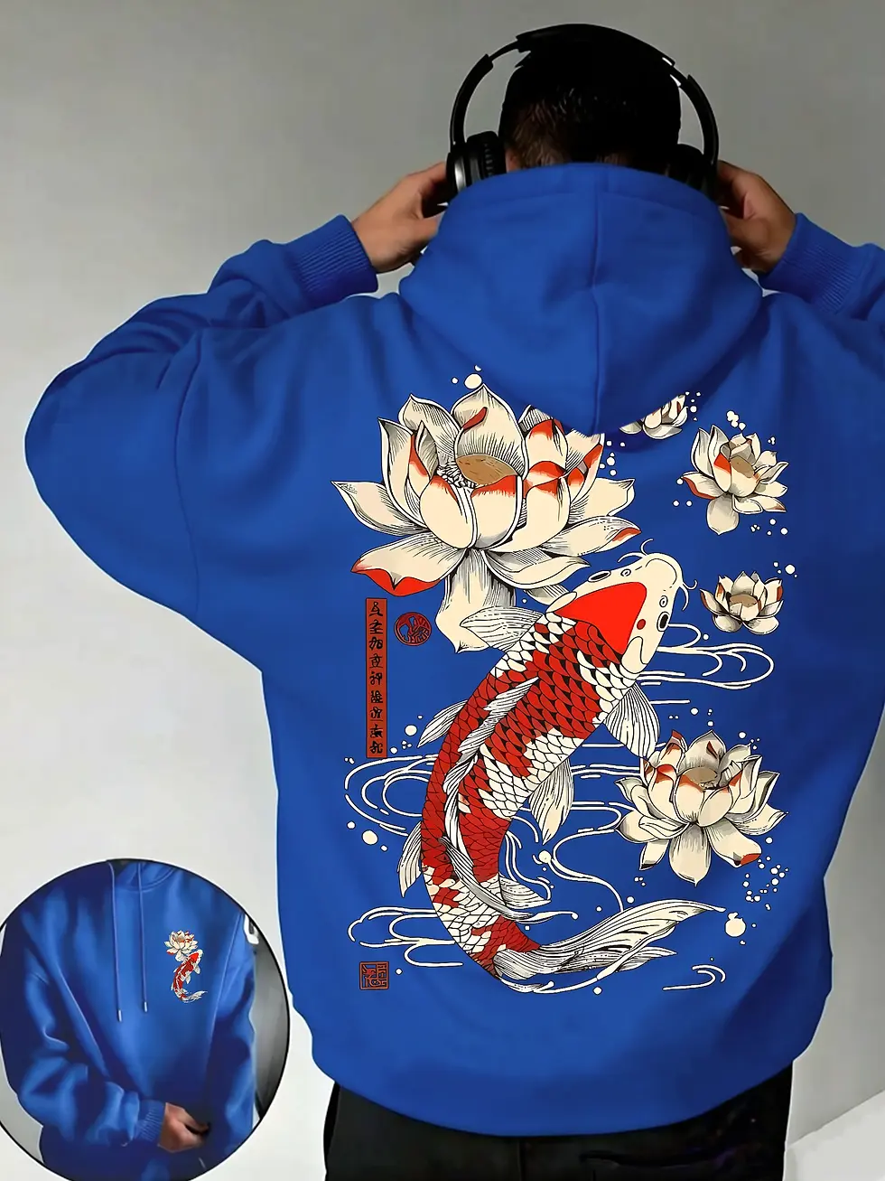 Thumbnail: Japanese Lotus Koi Hoodie