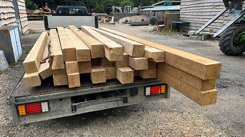 Custom cladding, posts and beams