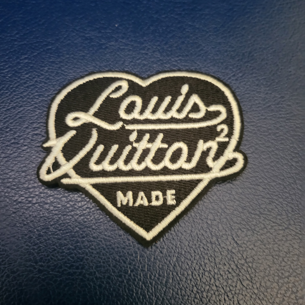 Black Elv Heart Patch
