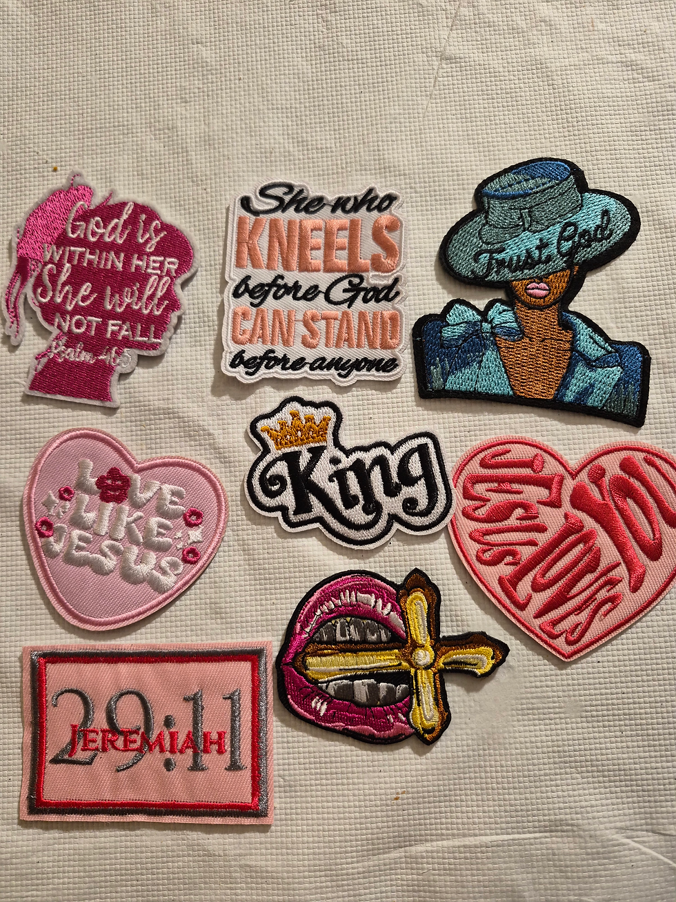 8pc Religious Patch Bundle