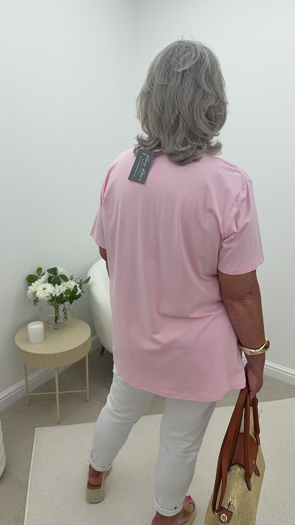 Thumbnail: Bethany Statement Printed T-Shirt Perfume Pink