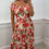 Thumbnail: Blossom Flower Magic Bardot Maxi Dress Red