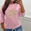 Thumbnail: Davenport Flower Detail Tie Sweater Top Pink