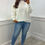 Thumbnail: Barley Heart Knit Jumper Cream