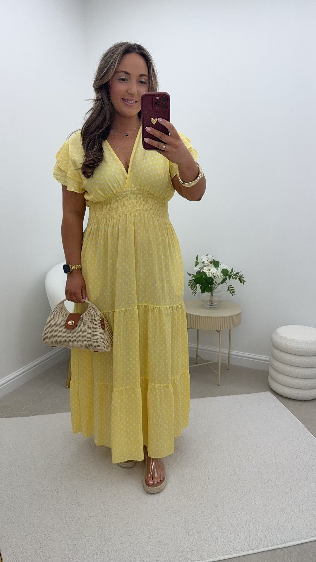 Freya Polkadot Magic Maxi Dress Lemon