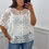 Thumbnail: Amelia Flower Two Piece Crochet Top White