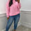 Thumbnail: Tarlia Round Neck Basic Jumper Pink