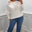 Thumbnail: Lucy Basic Soft Knit Batwing Jumper White
