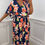 Thumbnail: Velma V Neck Printed Maxi Dress Floral Navy