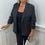 Thumbnail: Missi Ruched Sleeve Blazer Black