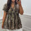 Thumbnail: Mercedes Summer Frill Sleeve LL Magic Top Leopard Mix