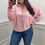 Thumbnail: New York Fleece Lined 3/4 Zip Jumper Pink