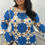 Thumbnail: Jen Crochet Floral Top Blue