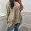 Thumbnail: Naya Leopard Zip Sweater Jumper Beige
