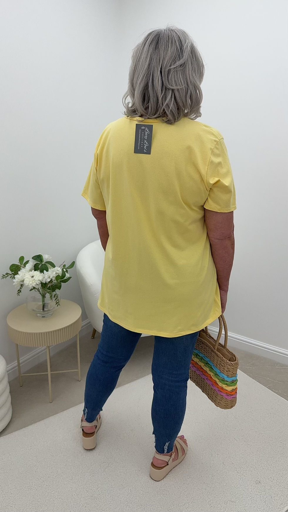 Thumbnail: Bethany Statement Printed T-Shirt Lemon Lemon