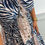 Thumbnail: Nevis Zebra Pastel Chiffon Magic Midi Navy