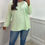 Thumbnail: Whinnie Basic Soft Knit Jumper Mint