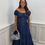 Thumbnail: Keeley New  Denim Maxi Dress Dark Blue