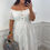 Thumbnail: Bailey Broderie Anglaise LL Magic Midi Dress White