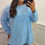 Thumbnail: Whinnie Basic Soft Knit Jumper Baby Blue