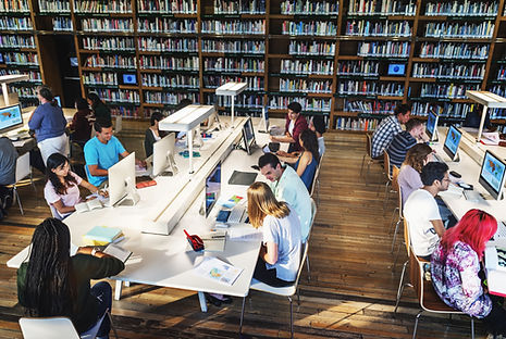 Students in Library