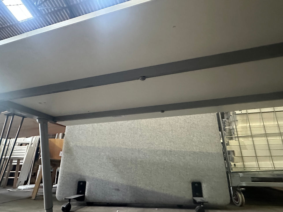 Miniature : Lot de 3 tables blanches réglables en hauteur (Qté : 1) TAB561