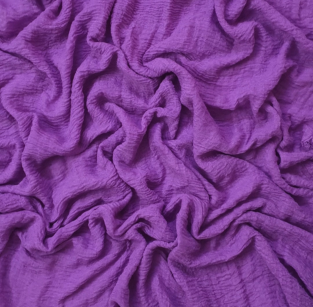 ELECTRIC PURPLE - Crinkle Cotton