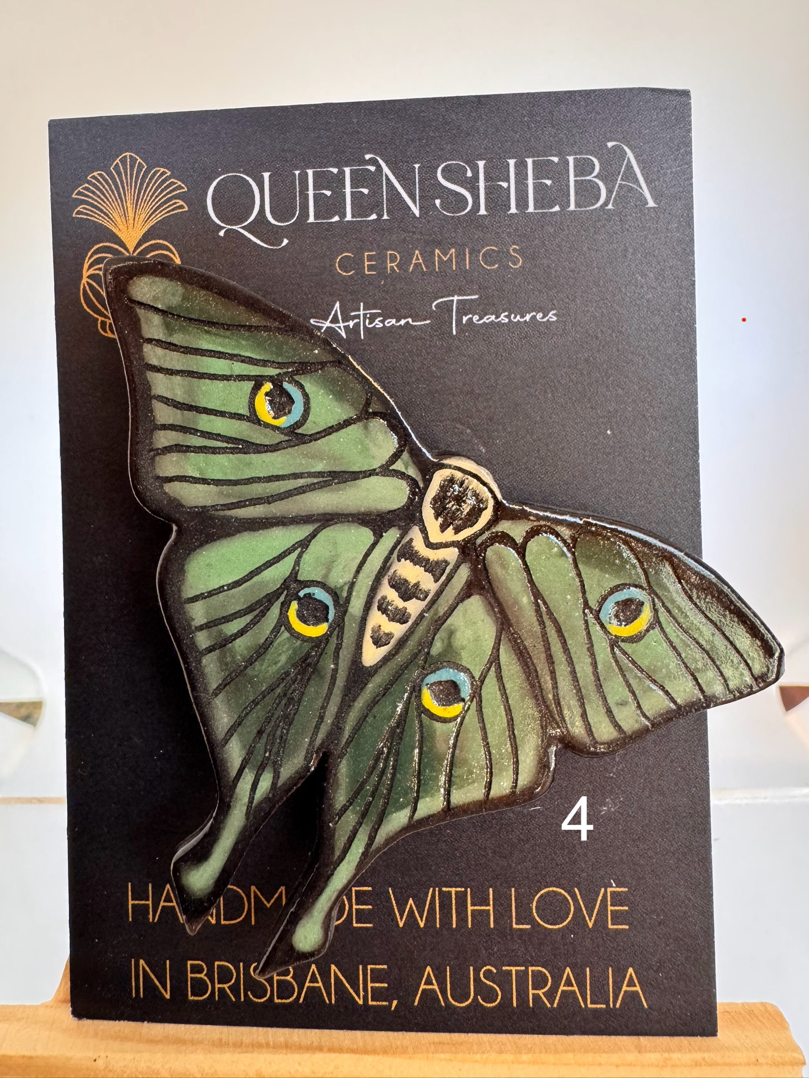 Spanish Moon Moth brooch