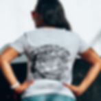 Miniatura: Con la Cabeza en la Luna Playera Mujer