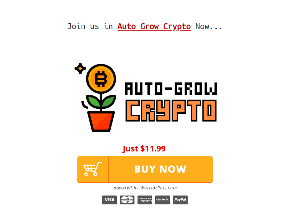 Auto Grow Crypto Review Scam Alert Warning ⚠️