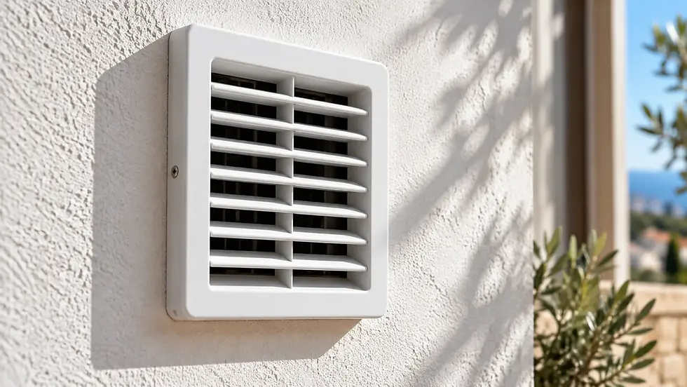 External wall vent for damp proofing services in Paphos