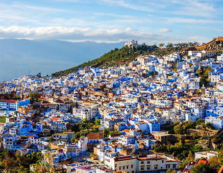 Chefchaouen - The iconic "Blue Pearl" of Morocco, nestled in the Rif Mountains