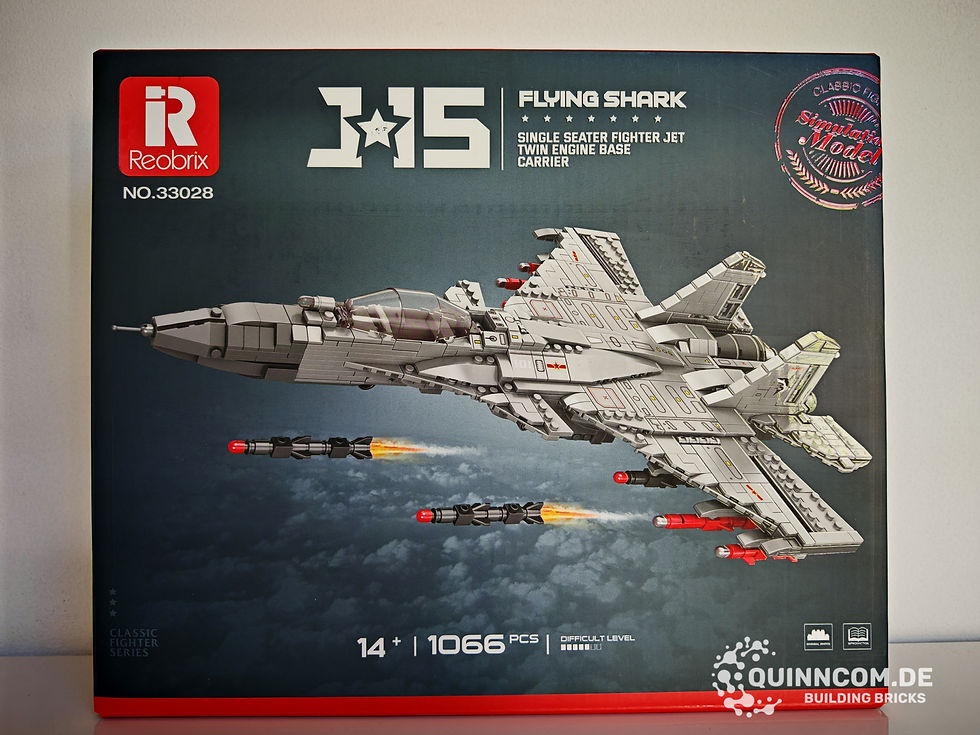 REOBRIX 33028 | Shenyang J‑15 „Little Flying Shark“ Kampfjet – 1066 Teile