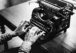Black and White Typewriter