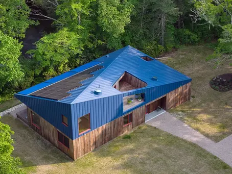 Newport Solar Install Featured in New York Times, Contempory Home
