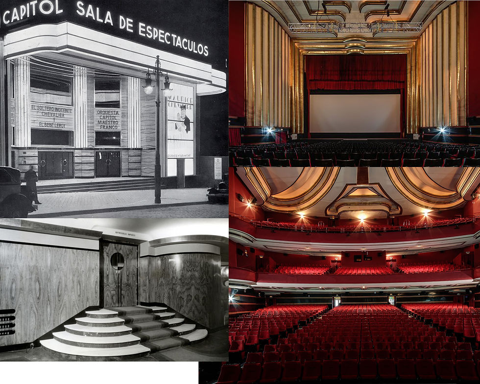 Detalles del Cine Capitol. Gran Vía,41. Madrid
