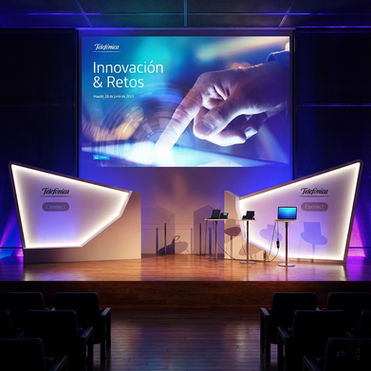Arte contemporáneo y diseño de escenografía en eventos.