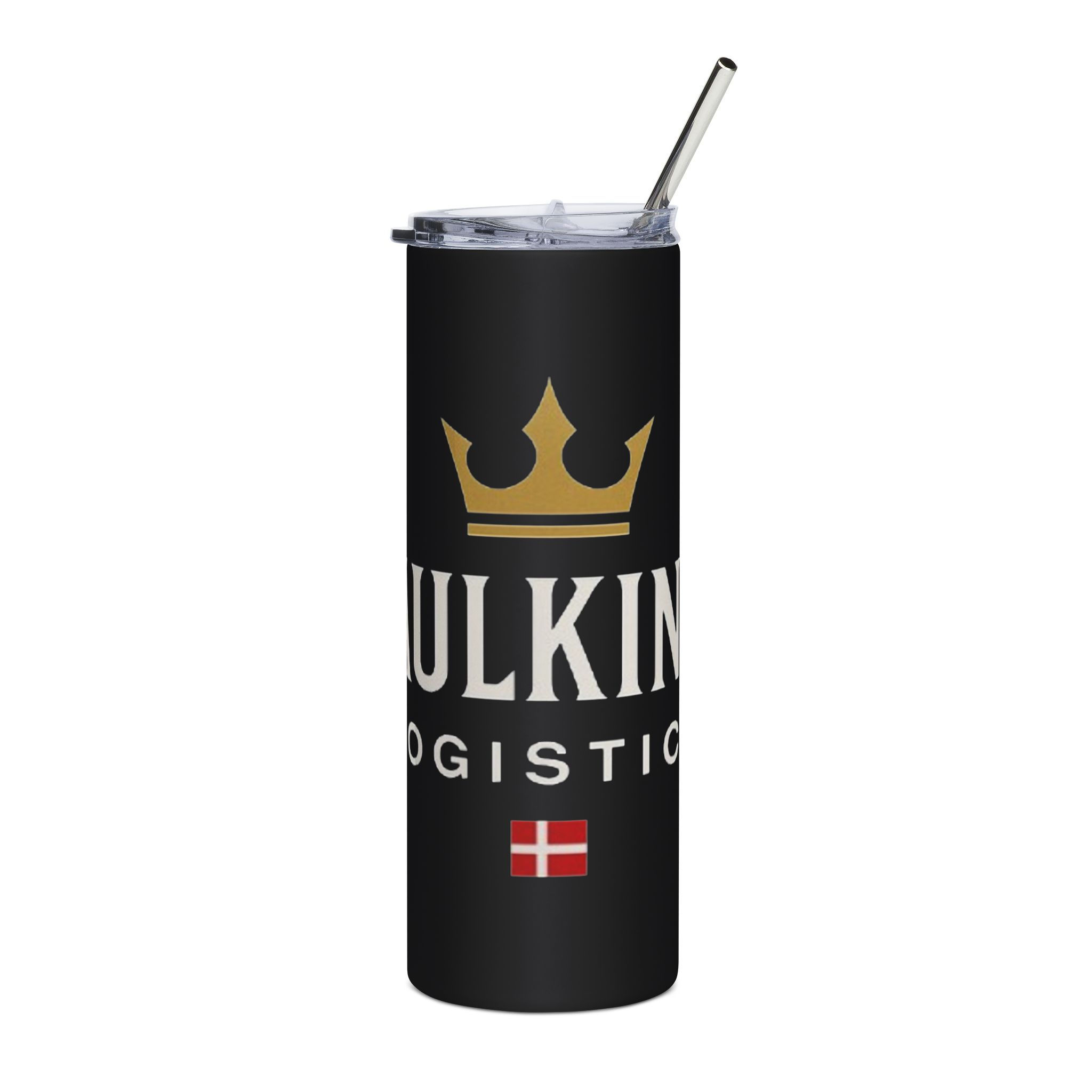 HaulKings 20oz Tumbler - Insulated Travel Cup with Danish Flag Logo