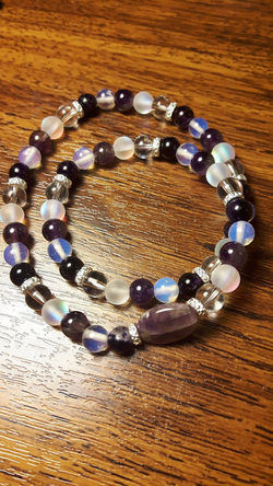Crown Chakra Amethyst Dbl Wrap $38