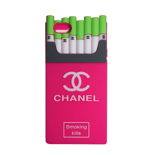 copy of CHANEL 'Smoking Kills' iPhone Case