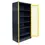 Thumbnail: Cabinet Lockable Graphite with Yellow Mesh Doors