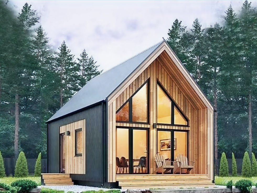 Kewong compact aesthetic prefab house Australia with sleek modern exterior