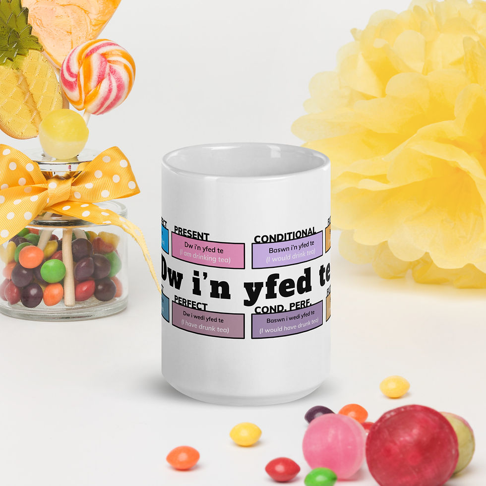 Thumbnail: "I am drinking tea" Conjugation Mug Modern
